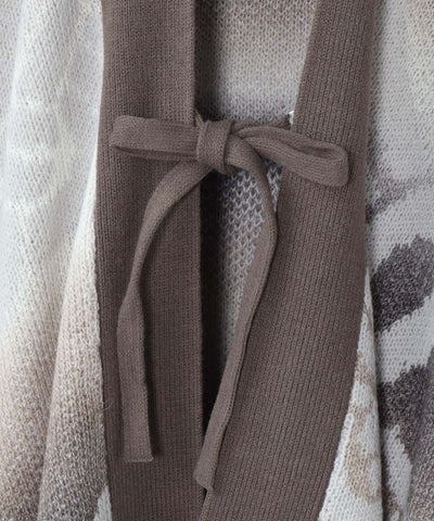 Kikumusubi Knit Kimono Cardigan by Kaya - Ametsuchi