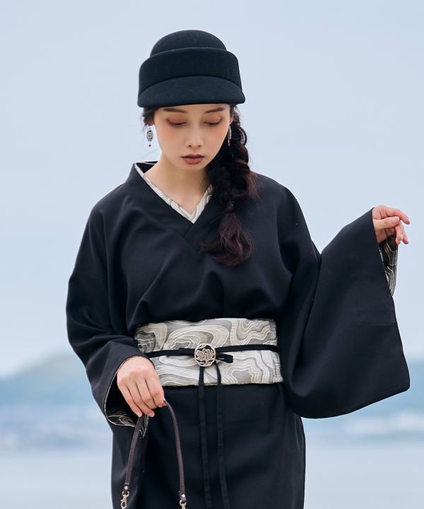 Kimono Like Blouse with Sharemon Embroidery