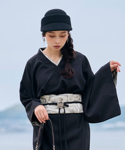Kimono Like Blouse with Sharemon Embroidery