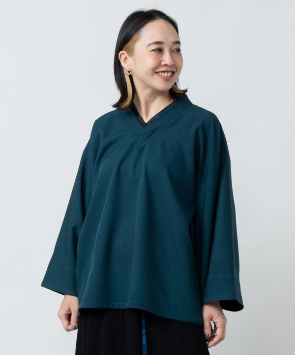 Kimono Like Blouse with Sharemon Embroidery