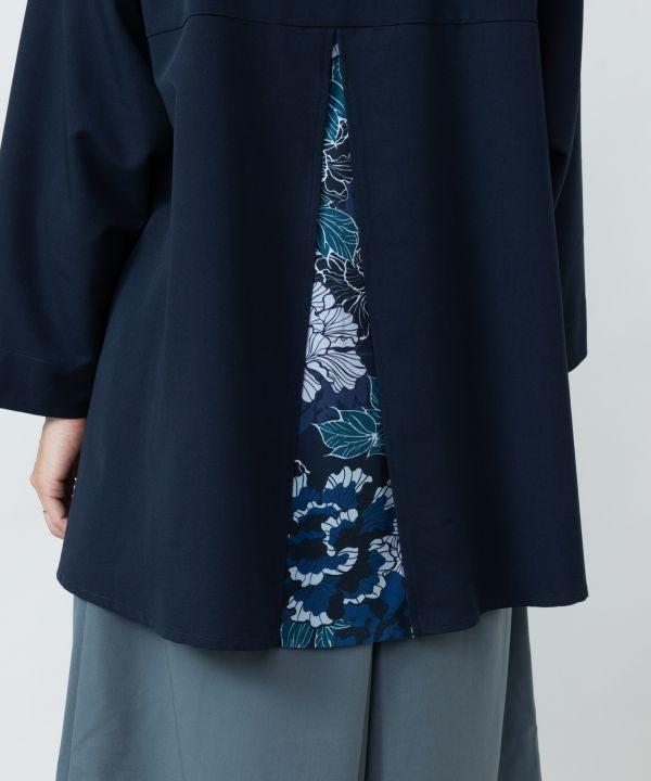 Hakkake Floral Modern Kimono Like Pullover