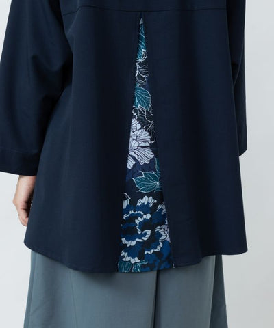 Hakkake Floral Modern Kimono Like Pullover