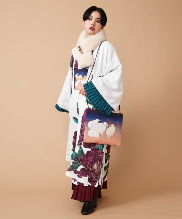 Faux Fur Japanese Style Tippet by Kaya - Ametsuchi