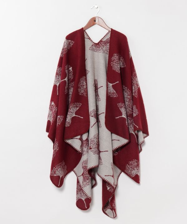 Japanese Ginkgo Leaf Wearable Stole by Kaya - Ametsuchi