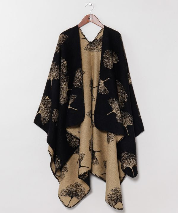 Japanese Ginkgo Leaf Wearable Stole by Kaya - Ametsuchi