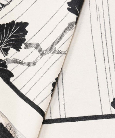 Japanese Botanical Stripe Stole by Kaya - Ametsuchi