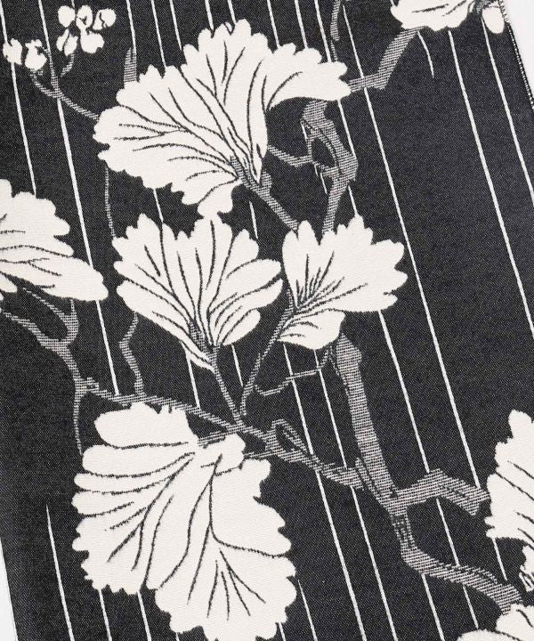Japanese Botanical Stripe Stole by Kaya - Ametsuchi