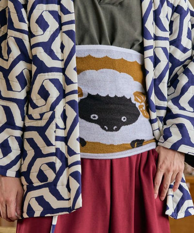 Japanese Sheep Folk Haramaki Belly Warmer - L by Kaya - Ametsuchi
