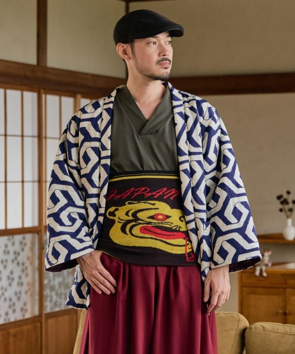 Japanese Tiger Folk Haramaki Belly Warmer - L by Kaya - Ametsuchi