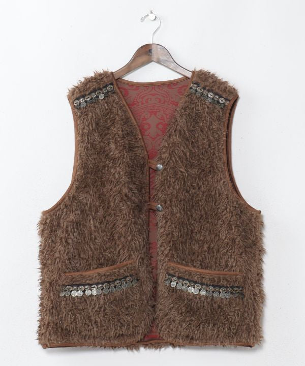 Reversible Faux Fur Vest