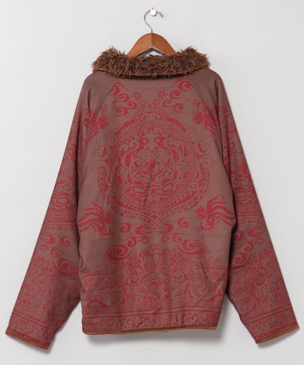 Men's Reversible Faux Fur Jacket by AMINA - Ametsuchi