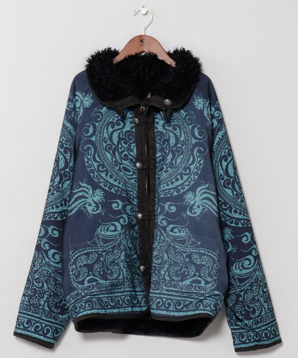 Men's Reversible Faux Fur Jacket by AMINA - Ametsuchi