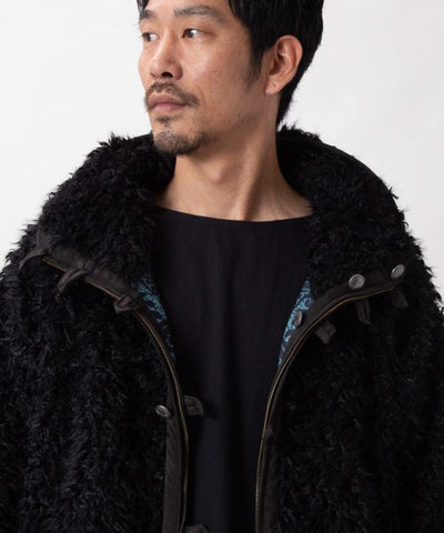 Men's Reversible Faux Fur Jacket by AMINA - Ametsuchi