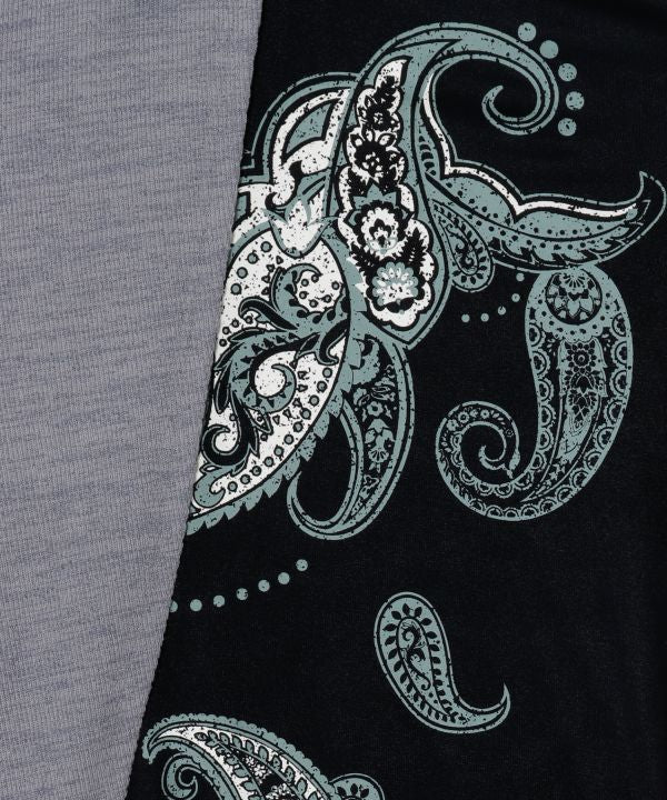 Men's Paisley Layered-Look Panel Top