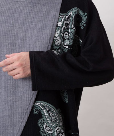 Men's Paisley Layered-Look Panel Top