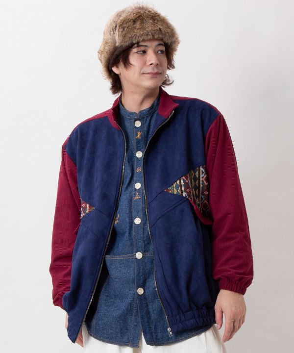 Men's Embroidered Patchwork Jacket