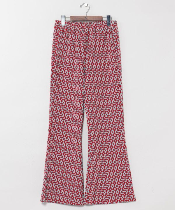Colorful Geometric Bootcut Pants