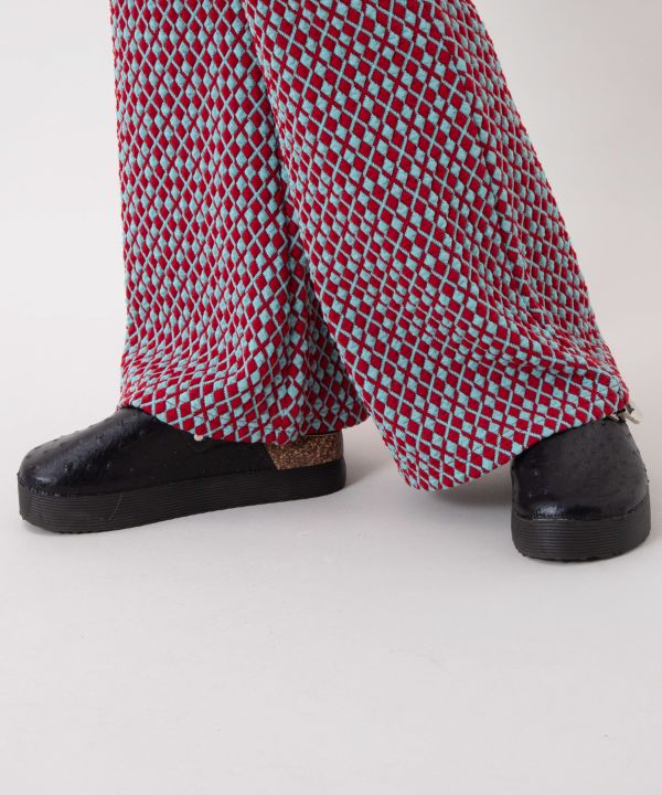 Colorful Geometric Bootcut Pants