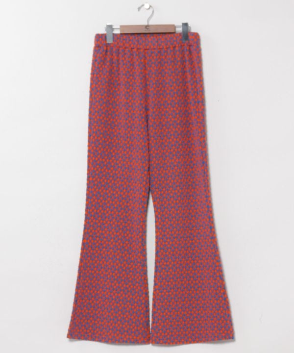 Colorful Geometric Bootcut Pants