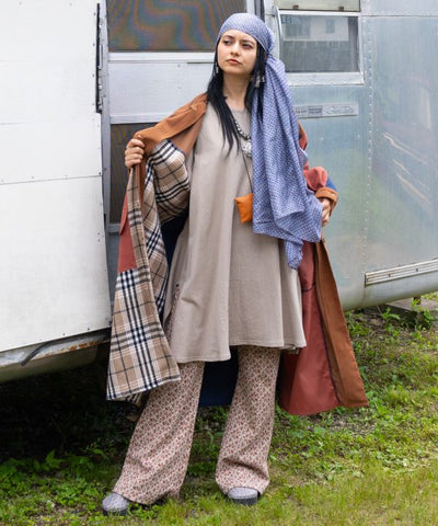 Indian Flower Market Bootcut Pants