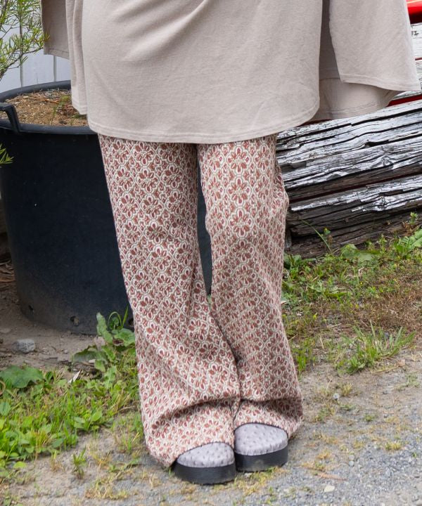 Indian Flower Market Bootcut Pants