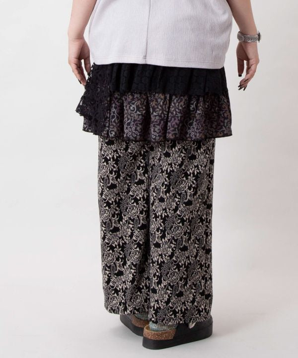 Botanical Wide-Leg Pants