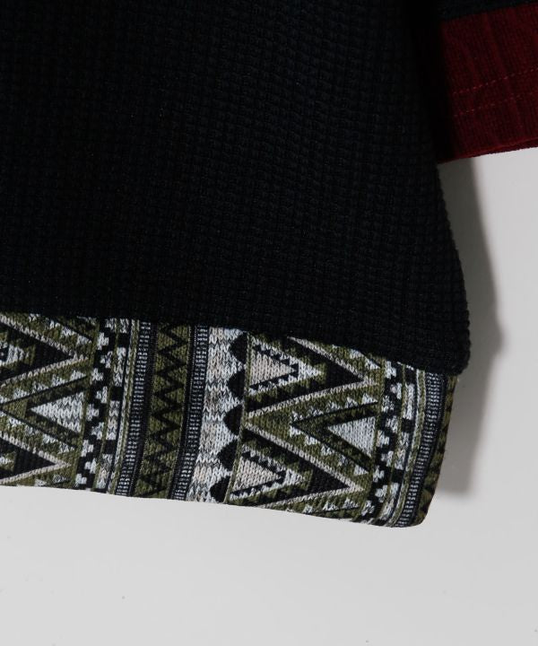 Geometric Pattern Patchwork Top