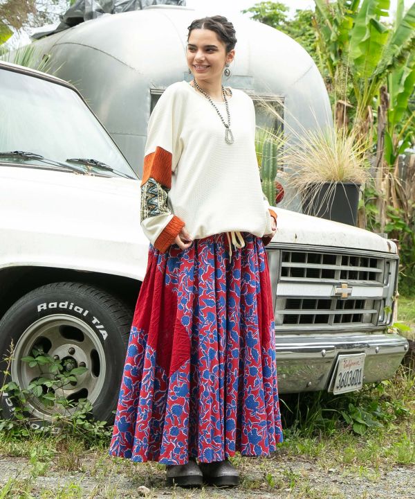 Geometric Pattern Patchwork Top