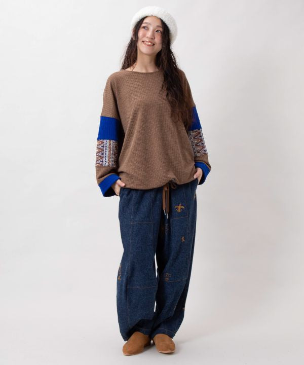 Geometric Pattern Patchwork Top