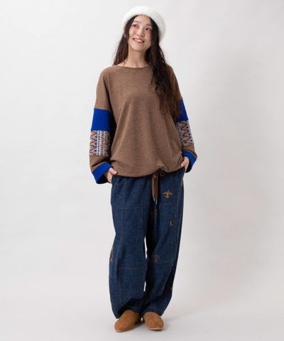 Geometric Pattern Patchwork Top