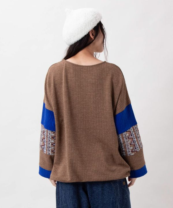 Geometric Pattern Patchwork Top