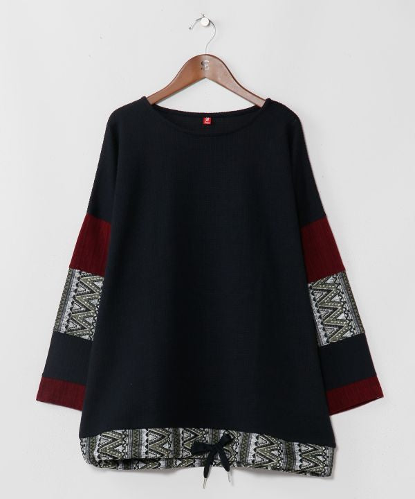 Geometric Pattern Patchwork Top
