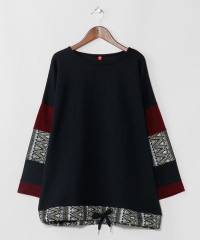 Geometric Pattern Patchwork Top