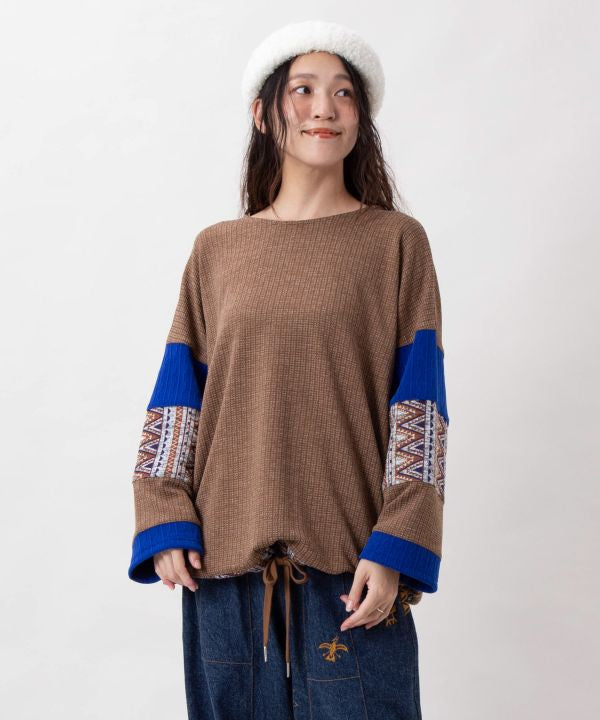 Geometric Pattern Patchwork Top