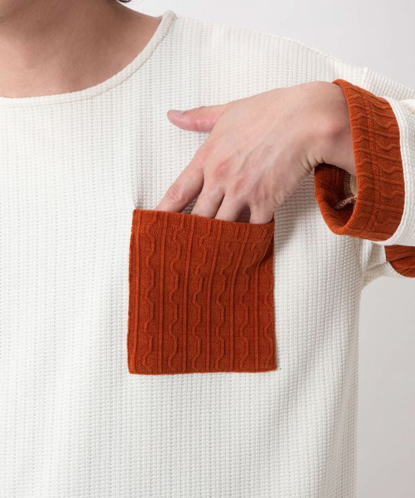 Men's Geometric Pattern Patchwork Top