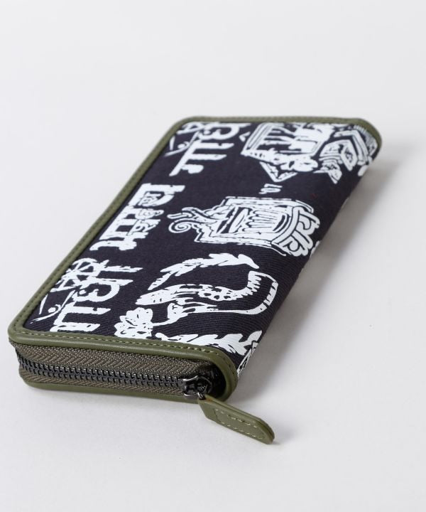 Folk Art Graphic Long Wallet by AMINA - Ametsuchi