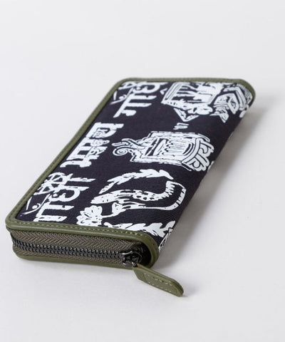 Folk Art Graphic Long Wallet by AMINA - Ametsuchi