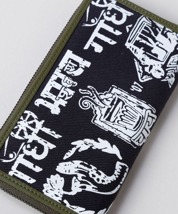 Folk Art Graphic Long Wallet by AMINA - Ametsuchi