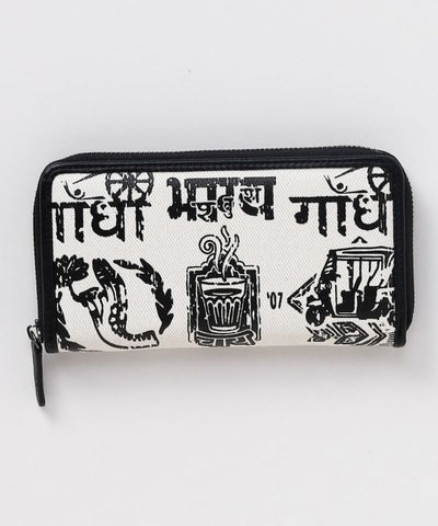 Folk Art Graphic Long Wallet by AMINA - Ametsuchi