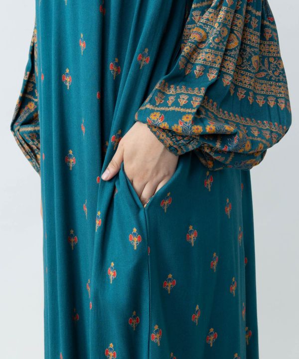 Indian Market Glitter Print Dress