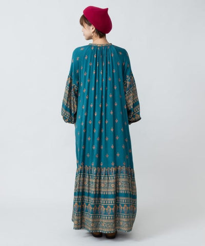 Indian Market Glitter Print Dress
