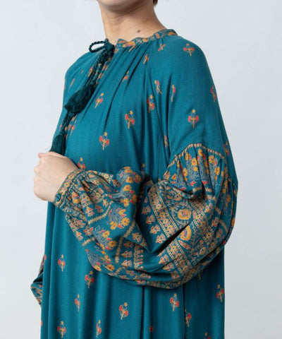 Indian Market Glitter Print Dress