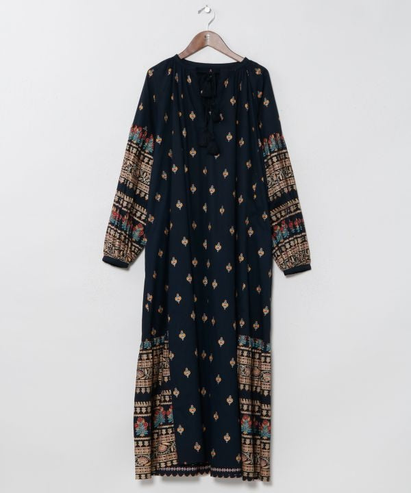 Indian Market Glitter Print Dress