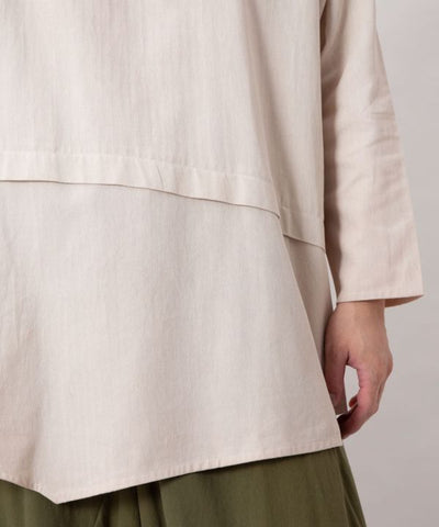 Men's Herringbone Cotton Oversized Top