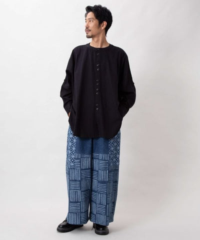 Free Traveler Paisley Embroidered Shirt by AMINA - Ametsuchi