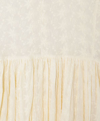 Floral Embroidered Cotton Dress