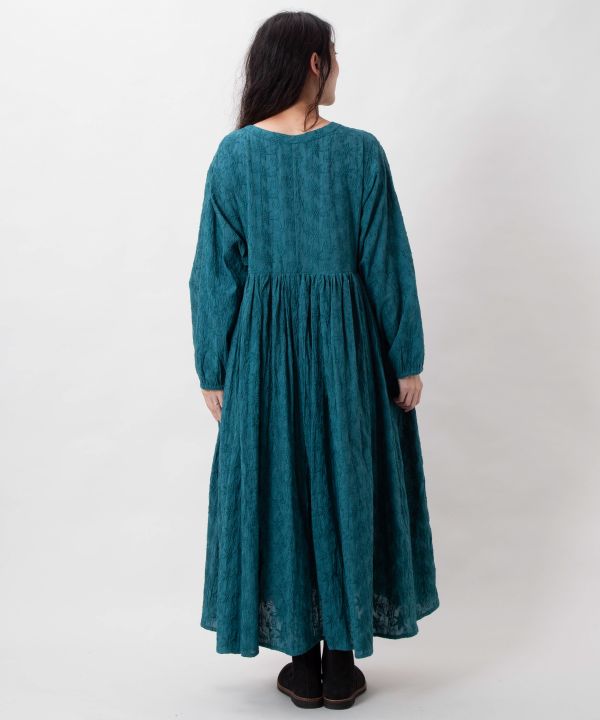 Floral Embroidered Cotton Dress
