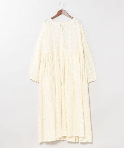 Floral Embroidered Cotton Dress