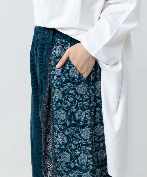 Indian Block Print Corduroy Pants