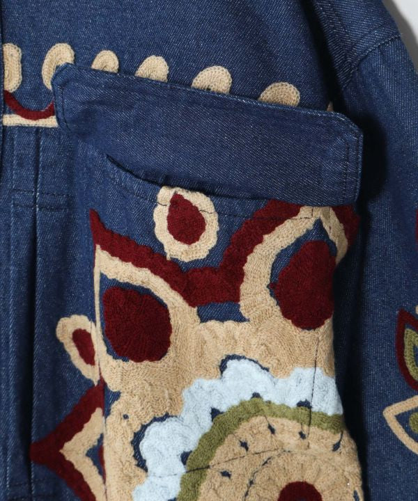 Men's Ari Embroidered Denim Shirt